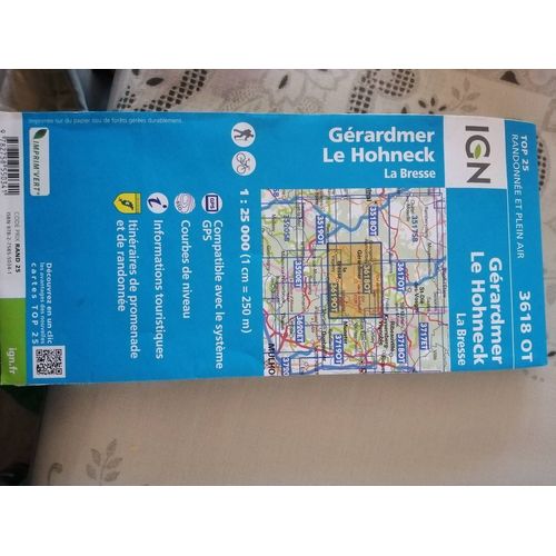 Gérardmer.Le Hohneck.La Bresse 1:25 000