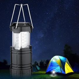 12x DEL's grande lanterne tente-Lampe extérieur Lampe Camping Lampe de jardin NEUF 