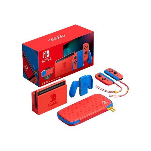 Nintendo Switch With Red Joy-Con - Mario Red & Blue Edition - Console De Jeux - Full Hd - Rouge