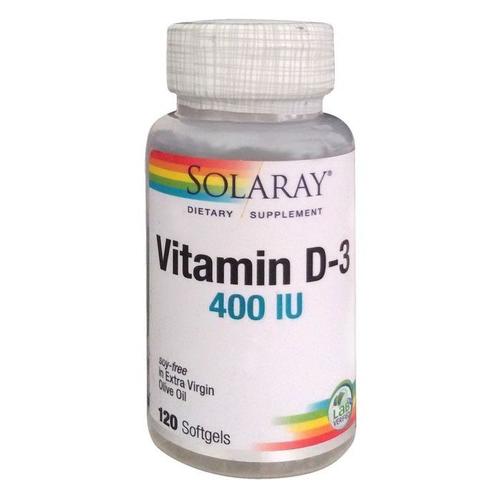 Solaray Vitamina D3 400 Ui 120 Perlas 