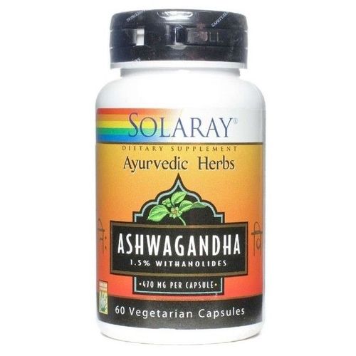 Ashwagandha 470 Mg 60 Caps Vegetales-Solaray 