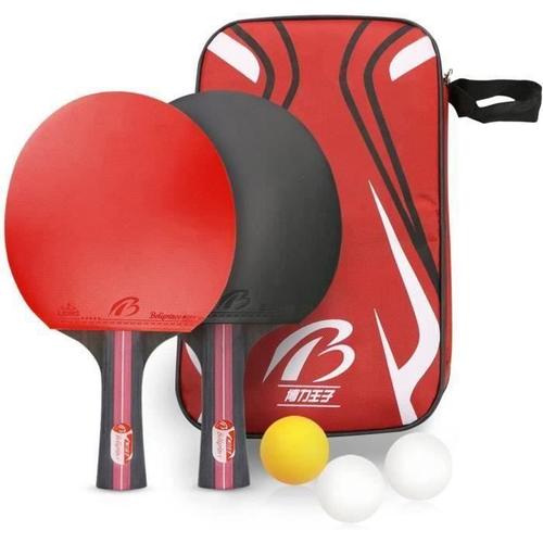 Bk Raquette De Ping Pong Set, Ping Pong Portable Raquette De Tennis De Table Pour Débutants Et Joueurs Avancés
