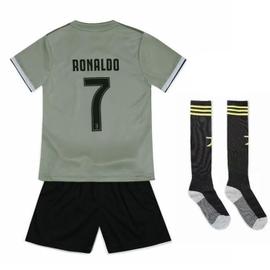 Maillots de Sport Garçon Football T-Shirt et Short COOLBOY Maillot de Foot Ronaldo 7#2021 Domicile et extérieur