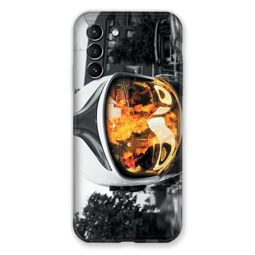 Coque Pour Samsung Galaxy S21 Pompier Casque Feu