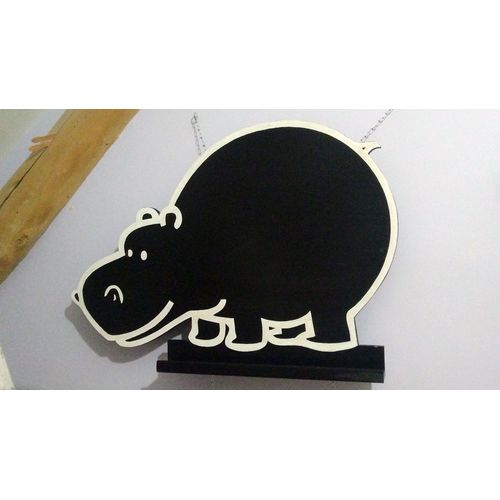 Tableau Noir Motif Hippopotame Aimanté Évolutif Pour Enfant