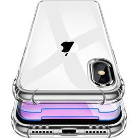 Compatible Apple iPhone XR] Coque Silicone Transparent + Verre
