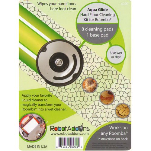 Kit de transformation d'un ROOMBA en LAVEUR de SOL - AQUA GLIDE Pads