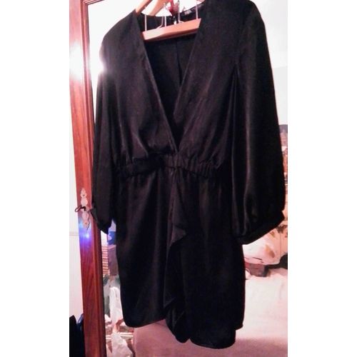 Combinaison Légère Jupe Short Noir 38 M Zara .