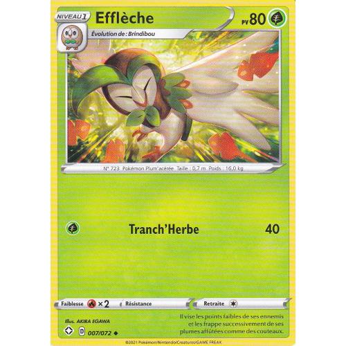 Carte Pokemon - Efflèche - 007/072 - Épée Et Bouclier 4,5 - Destinées Radieuse