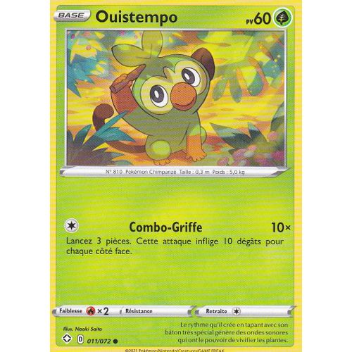 Carte Pokemon - Ouistempo - 011/072 - Épée Et Bouclier 4,5 - Destinées Radieuse