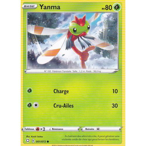 Carte Pokemon - Yanma - 001/072 - Épée Et Bouclier 4,5 - Destinées Radieuses
