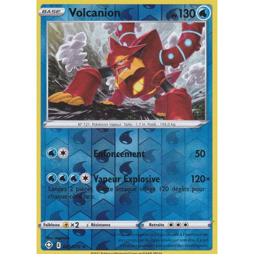Carte Pokemon - Volcanion - Holo-Reverse - 025/072 - Épée Et Bouclier 4,5 - Destinées Radieuses