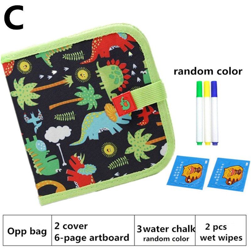 Livre A Colorier Craie Douce Portable Pour Bebe Bricolage Dessin Planche A Dessin Livre A Colorier Avec Craie D Eau Tableau Noir Pour Enfant C 6 Pages Rakuten