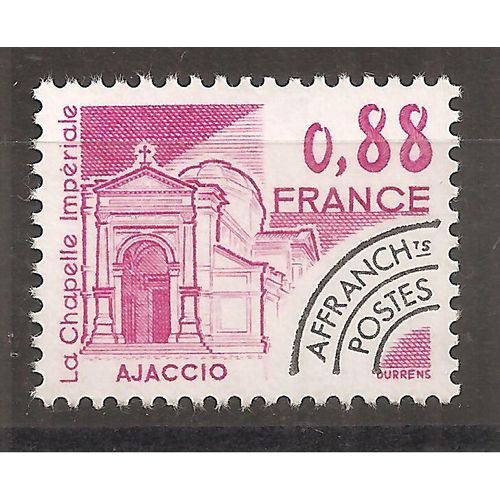 Préo 170 (1982) Préoblitéré Monument Chapelle D' Ajaccio 0f88 N** (Cote 0,5e) (0899)