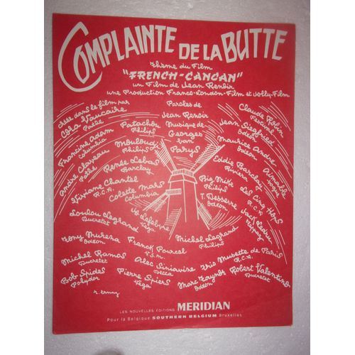 Partition "Complainte De La Butte"