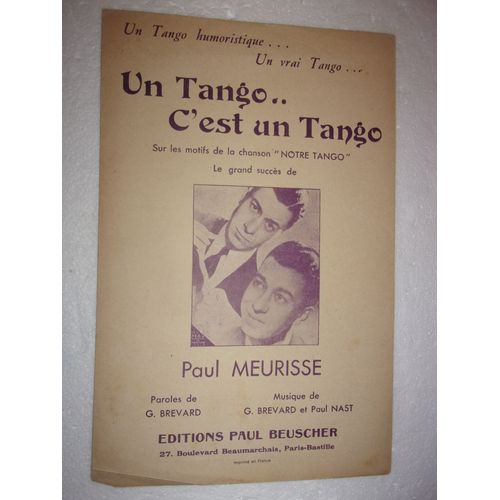 Un Tango C'est Un Tango