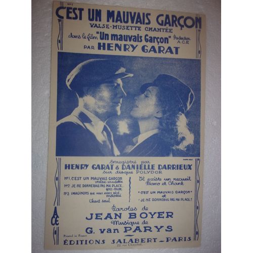 C'est Un Mauvais Garçon