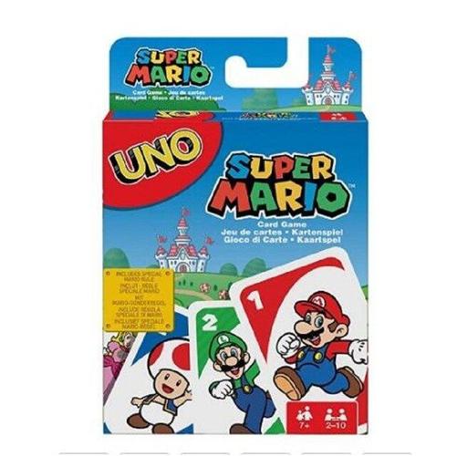 Uno Super Mario Jeu Famille Drôle Divertissement Jeu De Société Poker Enfants Jouets Cartes À Jouer #12 Jaune Clair