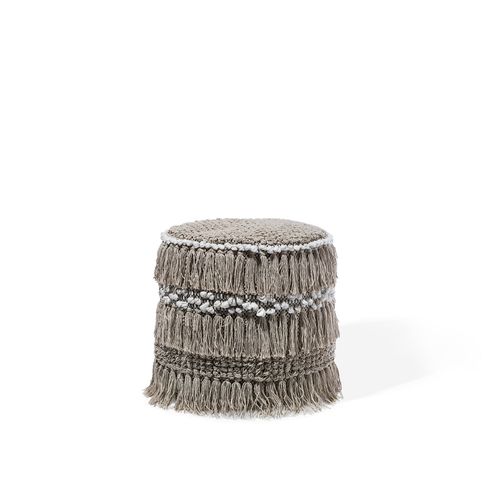 Pouf Noida Beige Coton