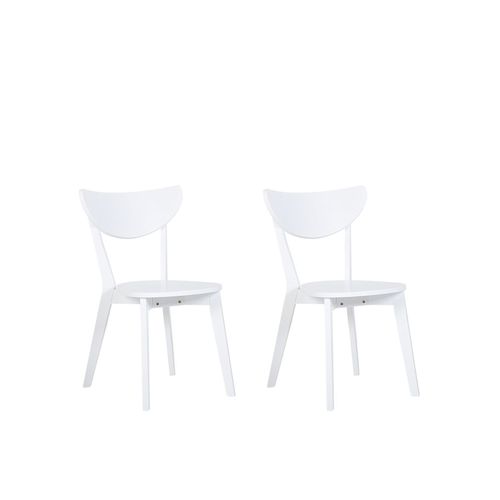 Chaise De Salle À Manger Set De 2 Blanc Roxby