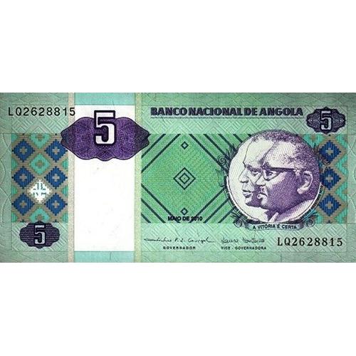 Angola 2010 Billet Neuf Unc De 5 Kwanzas Pick 144b