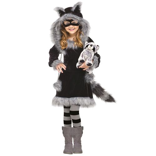 Déguisement Petit Raton Laveur Fille - Taille: L 3-4 Ans (96-101 Cm)