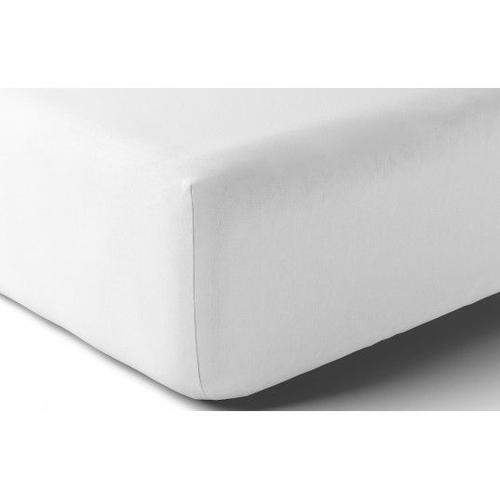 Drap Housse Drap Housse Vexin 160x200cm Blanc Percale 80f