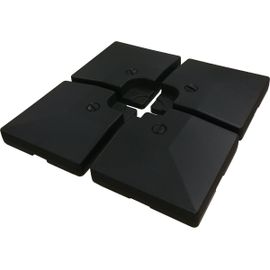 4 Dalles À Lester Pour Gros Parasol Déporté - 4 X 3 - 104 Kg