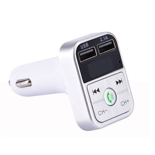 Transmetteur FM Kit voiture sans fil Bluetooth voiture mains libres MP3 (blanc)