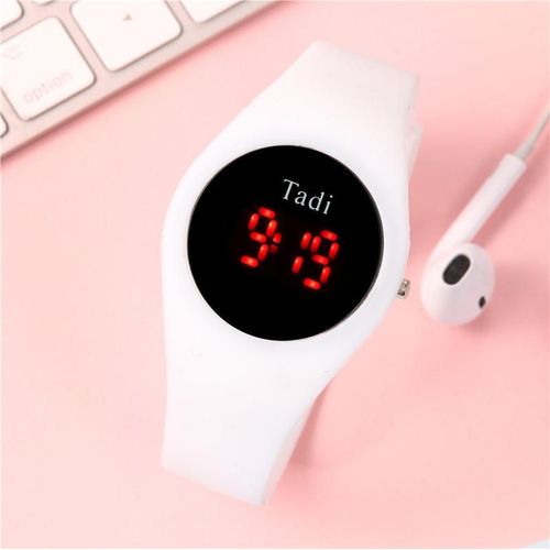 Montre-Bracelet À Quartz En Silicone Pour Femmes, Marque À La Mode, Style Décontracté, Robe, Gelée