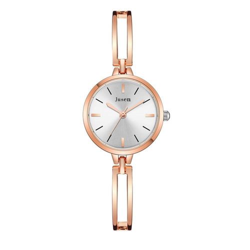 Montre-Bracelet En Acier Inoxydable Pour Femmes, Design Simple De Surface, Marque De Luxe, Rose, Or, Argent, Cadeaux