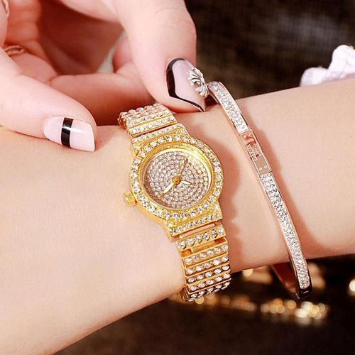 Montre De Luxe À Strass Pour Femmes, Bracelet En Or, En Diamant, Collection 2020