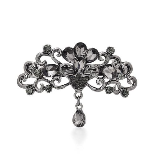 Broches De Fleurs Plaquées De Couleur Noire Vintage Pour Femmes, Bouquet De Strass Bijoux Broches Vêtements Accessoires De Bijoux 20
