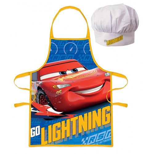Kids Licensing - Ensemble Tablier + Toque Cuisine "Cars" Pour Enfant