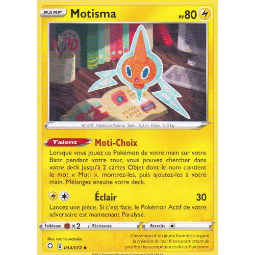 Carte Pokemon - Motisma - 034/072 - Épée Et Bouclier 4,5 - Destinées Radieuses