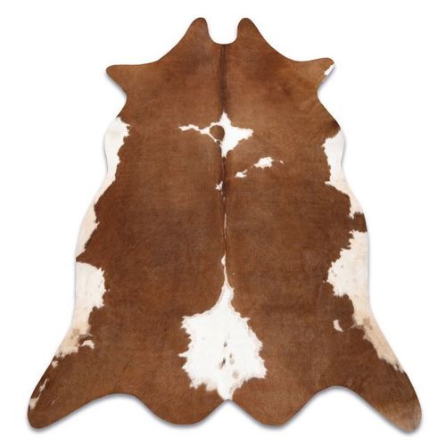 180x220 Cm Tapis Imitation Peau De Vache, Vache G5070-2, Marron Cuir