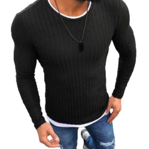 Cardigan Tricoté À Manches Longues Pour Homme, Col Rond, Couleur Unie, Haut Court, Slim, Pull Fin, Grande Taille