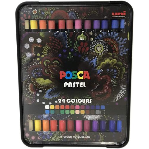 Posca Coffret De 24 Posca Pastel Kpa100/24 001 Couleurs Assorties
