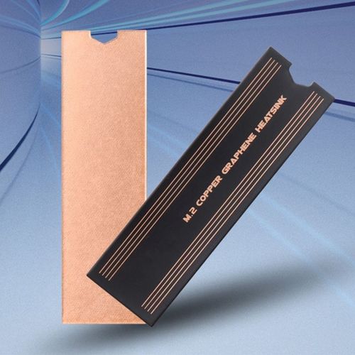 Dissipateur thermique en graphène. 2, disque dur Nvme, radiateur de refroidissement, Dissipation thermique, plaque de cuivre