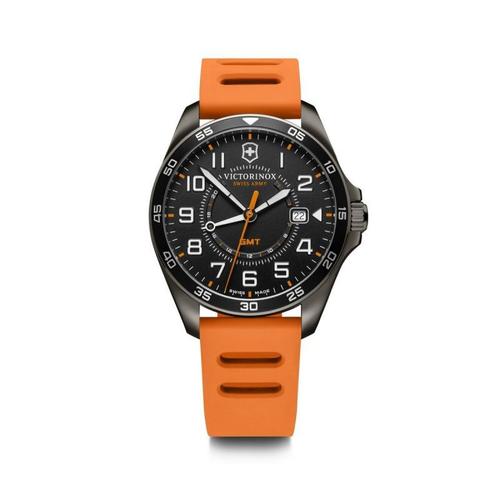 Montre Homme Victorinox Fieldforce En Caoutchouc Orange - 42 Mm