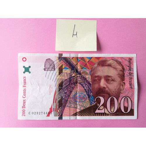 Billet 200 Francs 1996 " Gustave Eiffel"