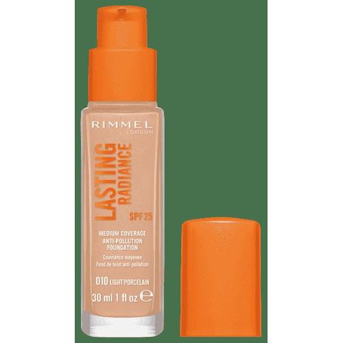 Rimmel London Lasting Radiance Foundation Spf25 010 Light Porcelain 30ml 