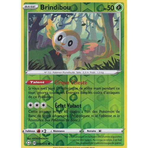 Carte Pokemon - Brindibou - 006/072 - Reverse - Épée Et Bouclier 4,5 - Destinées Radieuses