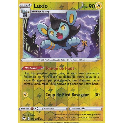 Carte Pokemon - Luxio - 032/072 - Reverse - Épée Et Bouclier 4,5 - Destinées Radieuses