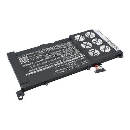 DLH - Batterie de portable (standard) - lithium-polymère - 6 cellules - 4400 mAh - noir