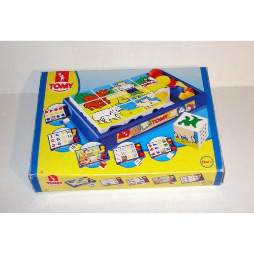 Cubes A Idées Tomy Ref 1041 Jeu De Formes Educatif Puzzles Chiffres Animaux