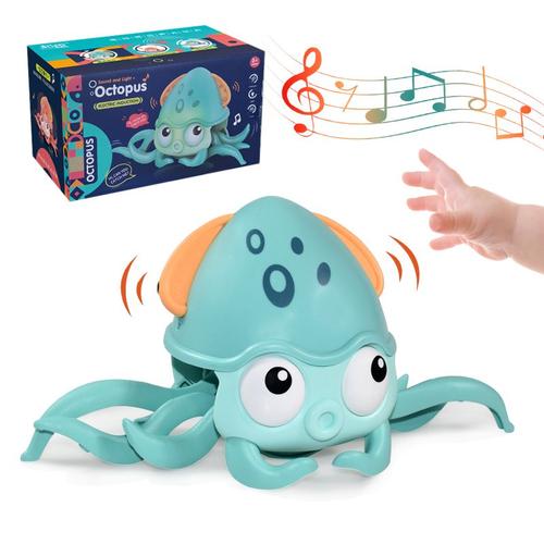 Jouet À Induction Pour Enfant, Crabe, Pieuvre, Ramper, Électronique, Animaux De Compagnie, Musique, Éducatif, En Mouvement, Cadeau De Noël