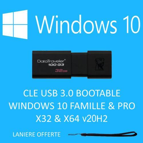 Clé bootable windows 10 64&32bits