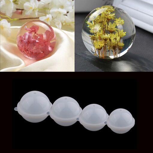 70-100mm Sphère Boule Forme Savon Moule Bougie Moule Bougie Moules ...