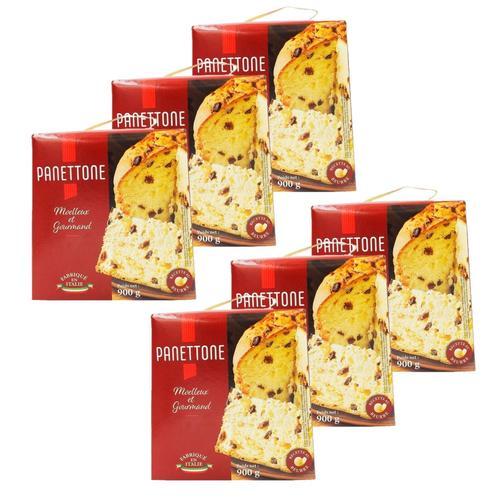 Lot 6x Panettone Pur Beurre - Italie - Boîte 900g